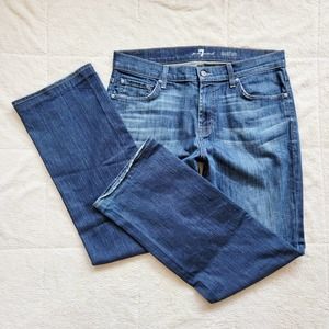 7famk Austyn 33x30 Relaxed Straight Leg Jeans